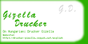 gizella drucker business card